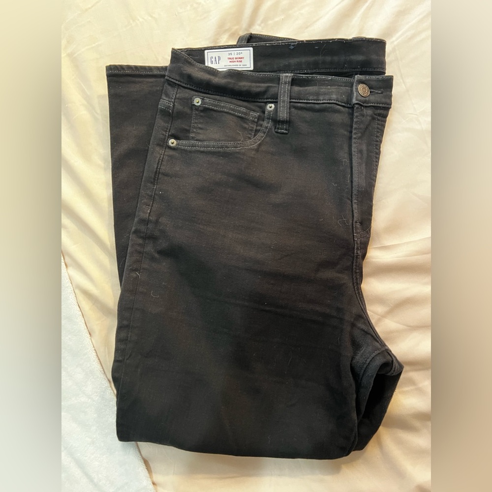 Gap True Skinny High Rise, Black, 20R